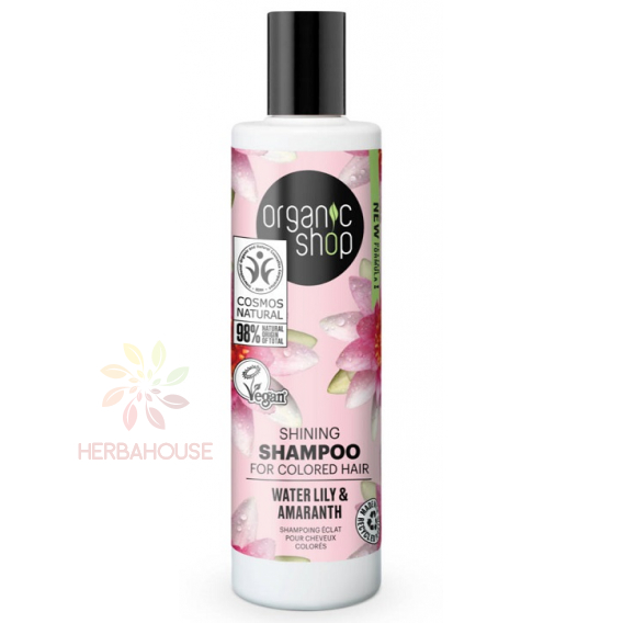 Obrázok pre Organic Shop Šampón pre lesklé vlasy s leknom a amarantom (280ml)