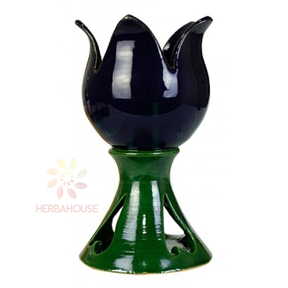 Obrázok pre Keramická aromalampa tulipan - modrá (1ks)