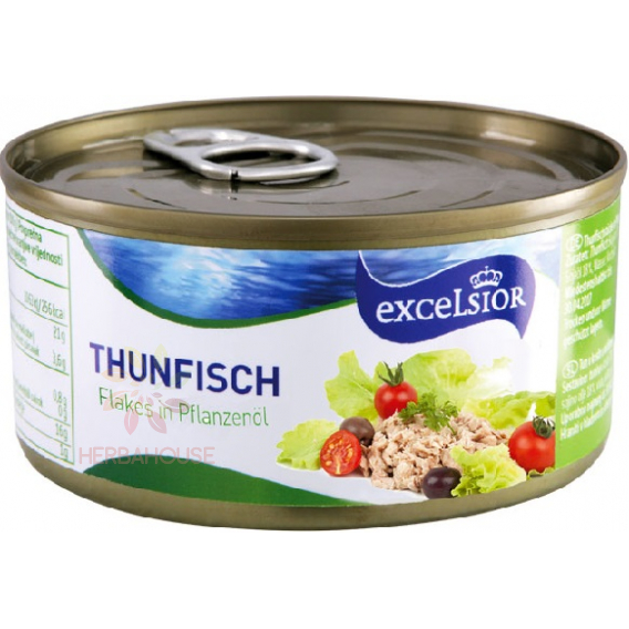 Obrázok pre Excelsior Tuniak drvený v rastlinnom oleji (185g)