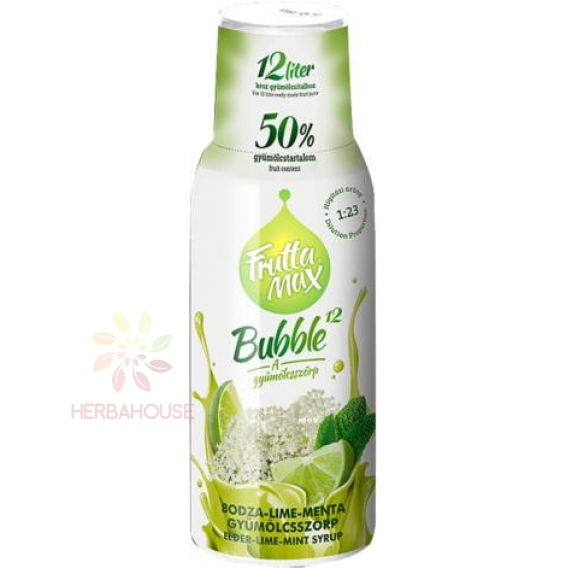 Obrázok pre Fruttamax Sirup s príchuťou bazy, limetky a mäty (500ml)