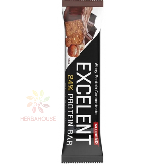 Obrázok pre Nutrend Excelent Bezlepková Proteínová tyčinka čokoláda s orieškami (85g)