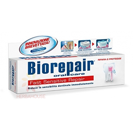 Obrázok pre BioRepair Fast Sensitive Repair zubná pasta pre citlivé zuby (75ml)