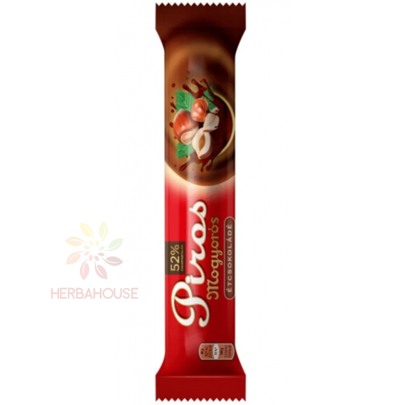 Obrázok pre Piros mogyorós Tyčinka horká čokoláda s orieškovou plnkou (40g)