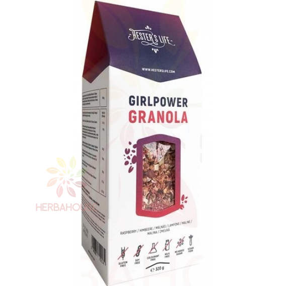 Obrázok pre Hester´s Life Girlpower Bezlepková granola malinová (320g)