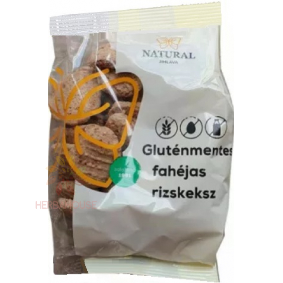 Obrázok pre Natural Bezlepkové škoricové ryžové sušienky (150g)
