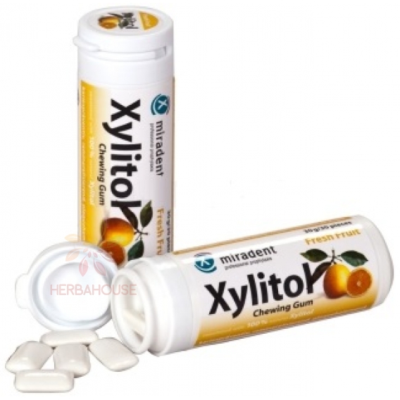 Obrázok pre Miradent Xylitol žuvačka ovocná (30ks)