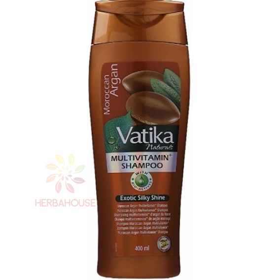 Obrázok pre Dabur Vatika Moroccan Argan Šampón pre hodvábny lesk vlasov (400ml)