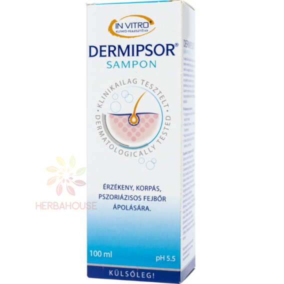 Obrázok pre In Vitro Dermipsor Šampón na vlasy - psoriáza, lupiny (100ml)