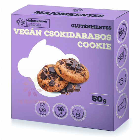 Obrázok pre Majomkenyér Bezlepkové sušienky cookie s kúskami čokolády (50g)