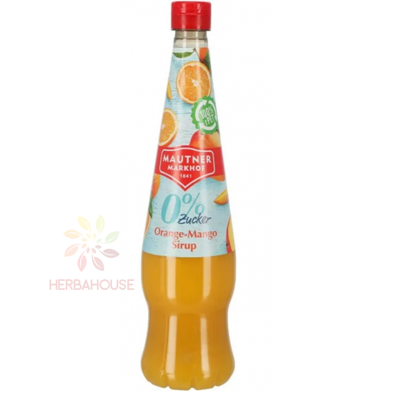 Obrázok pre Mautner Markhof Sirup s príchuťou pomaranč a mango so sladidlami (700ml) 