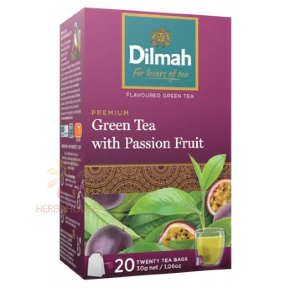 Obrázok pre Dilmah Zelený čaj s maracujou (20ks)