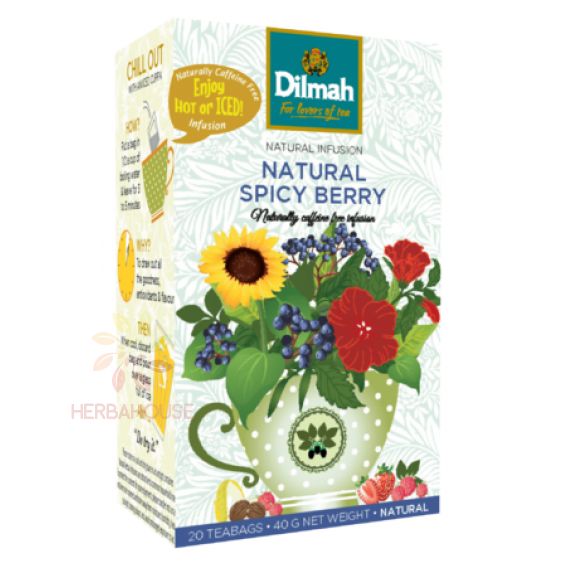 Obrázok pre Dilmah Natural Spicy Berry ovocný čaj (20ks)