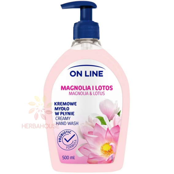 Obrázok pre On Line Tekuté mydlo s dávkovačom Magnolie a lotus (500ml)