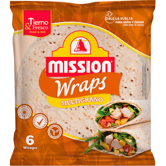 Obrázok pre Mission Wrap tortilla viaczrnna 6ks (370g) 