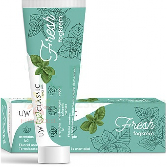 Obrázok pre Charlotte Cosmetic UW Classic Fresh Zubná pasta bez fluoridu (75ml)