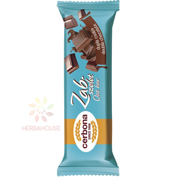Obrázok pre Cerbona Ovsená tyčinka dvojitá čokoláda s polevou (40g)