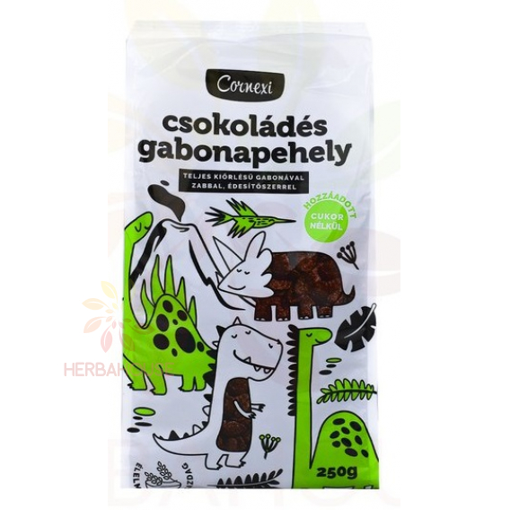 Obrázok pre Cornexi Celozrnné cereálne lupienky kakaové so sladidlom (250g)