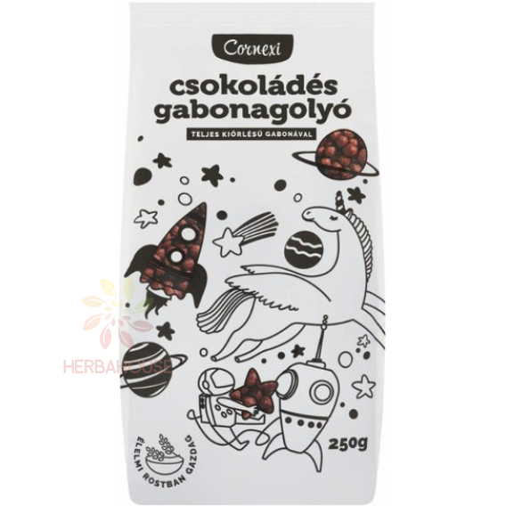 Obrázok pre Cornexi Celozrnné cereálne guličky čokoládové (250g)