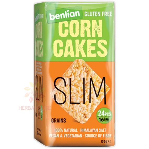 Obrázok pre Benlian Food Slim Bezlepkové Kukuričné chlebíčky s obilninami (100g) 