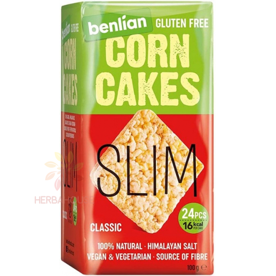 Obrázok pre Benlian Food Slim Bezlepkové Kukuričné chlebíčky classic (100g) 