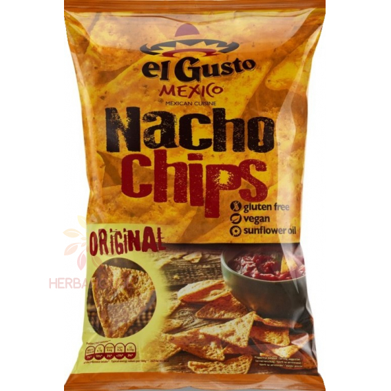 Obrázok pre El Gusto Mexico Bezlepkový Nachos chips original (180g)