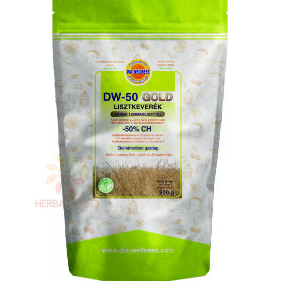 Obrázok pre Dia-Wellness DW-50 Gold Múčna zmes so zníženým obsahom sacharidov (500g)