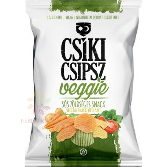 Obrázok pre Csíki Chips Bezlepkový Veggie snack - slané zeleninové chipsy (40g)