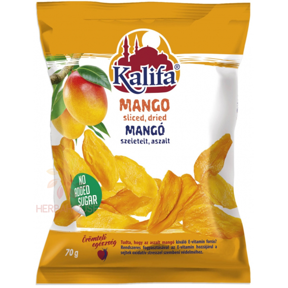 Obrázok pre Kalifa Krájané, sušené mango bez pridaného cukru (70g)