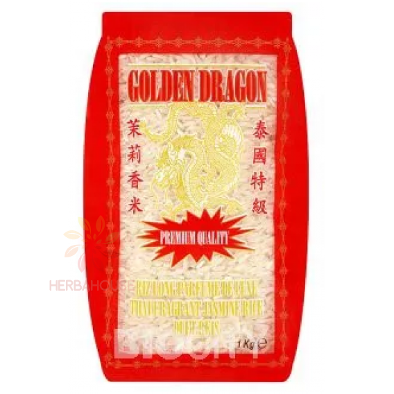 Obrázok pre Golden Dragon Jazmínová ryža biela - prémiová kvalita (1000g)