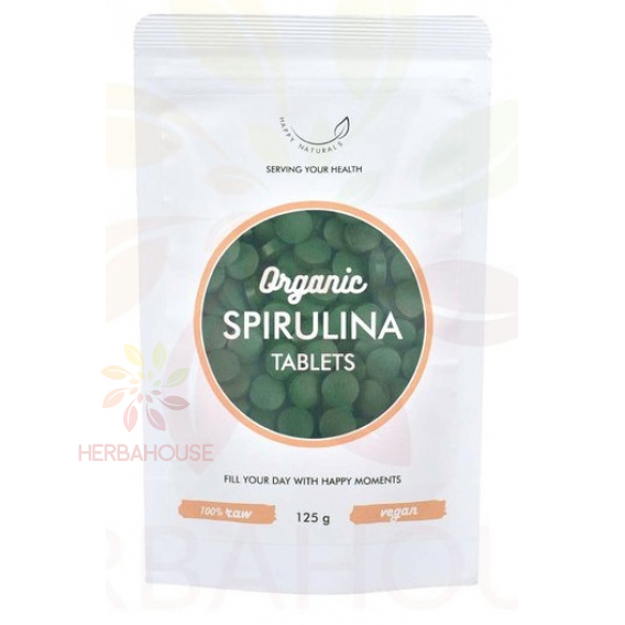 Obrázok pre Happy Naturals Bio Spirulina tablety (125g)