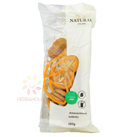 Obrázok pre Natural Celozrnné amarantové sušienky vanilkové (150g)