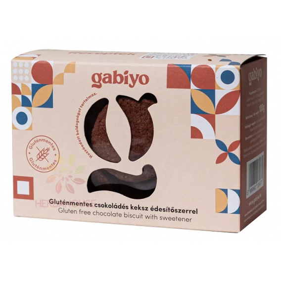 Obrázok pre Gabiyo Bezlepkové čokoládové sušienky so sladidlami (100g) 