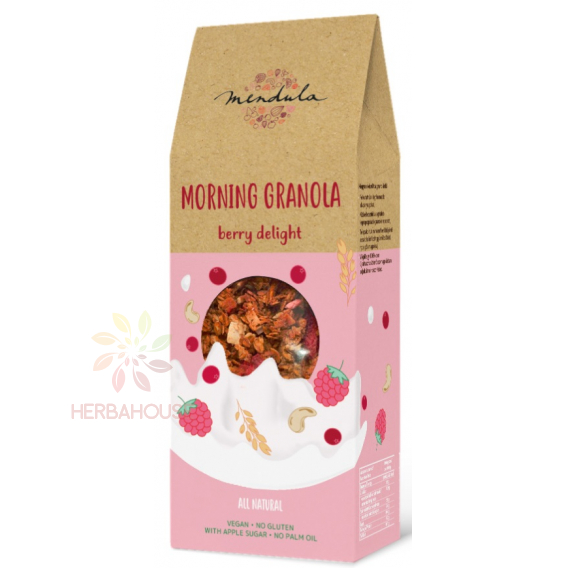 Obrázok pre Mendula Berry Delight Bezlepková granola - brusnica a malina (300g)