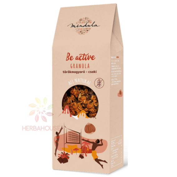 Obrázok pre Mendula Be Active Bezlepková granola - lieskové orechy a čokoláda (250g)