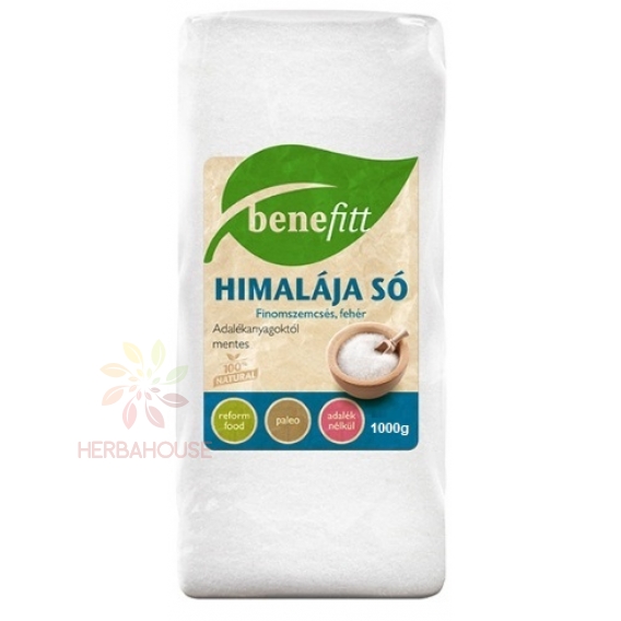 Obrázok pre Benefitt Himalájska soľ biela jemná (1000g)