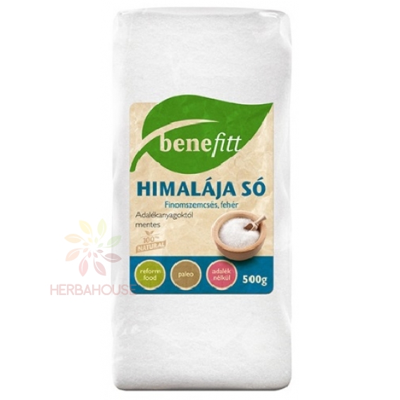 Obrázok pre Benefitt Himalájska soľ biela jemná (500g)