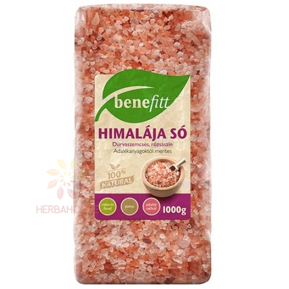 Obrázok pre Benefitt Himalájska soľ ružová hrubozrnná (1000g)