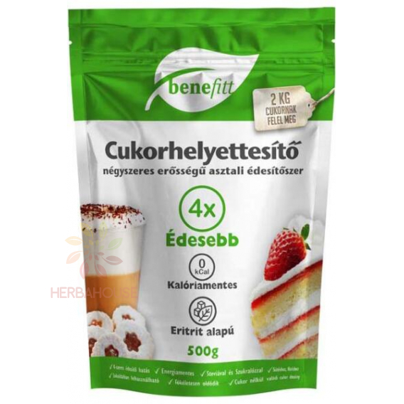 Obrázok pre Benefitt Náhrada cukru so 4 násobným sladiacim účinkom (500g)