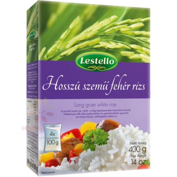 Obrázok pre Lestello Ryža biela dlhozrnná vo varných vreckách 400g (4 x 100g) 