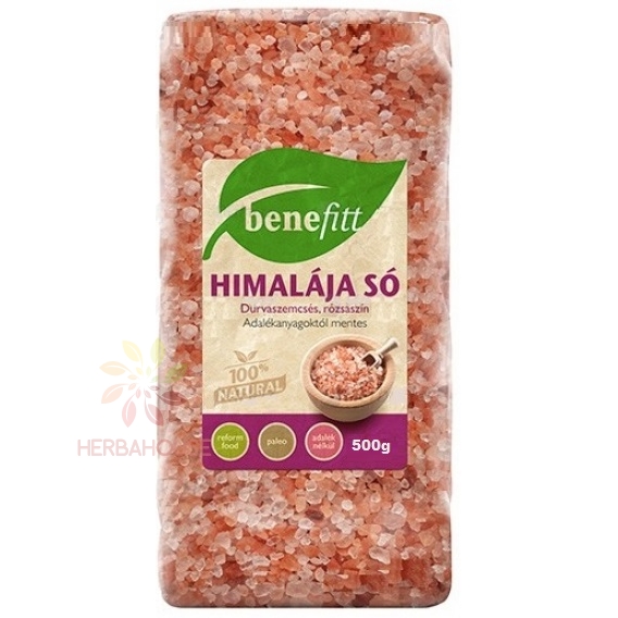 Obrázok pre Benefitt Himalájska soľ ružová hrubozrnná (500g)