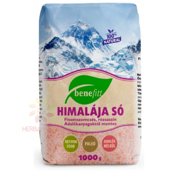 Obrázok pre Benefitt Himalájska soľ ružová jemná (1000g)