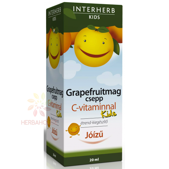 Obrázok pre Interherb Kids Výťažok z grapefruitových jadierok s vitamínom C pre deti (20ml)