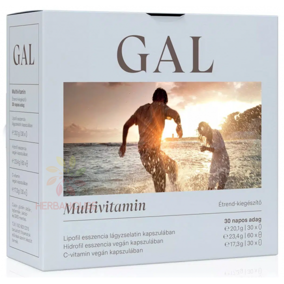 Obrázok pre GAL Multivitamín kapsule (30ks + 60ks + 30ks)