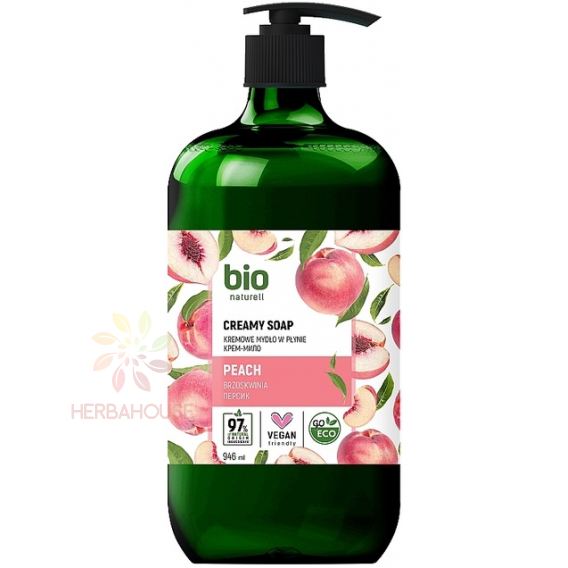 Obrázok pre Bio Naturell Tekuté krémové mydlo s pumpičkou Broskyňa (946ml)