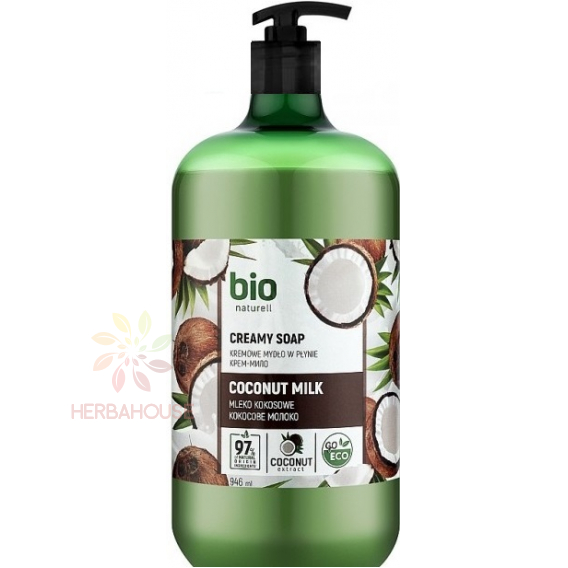 Obrázok pre Bio Naturell Tekuté krémové mydlo s pumpičkou Kokosové mlieko (946ml)