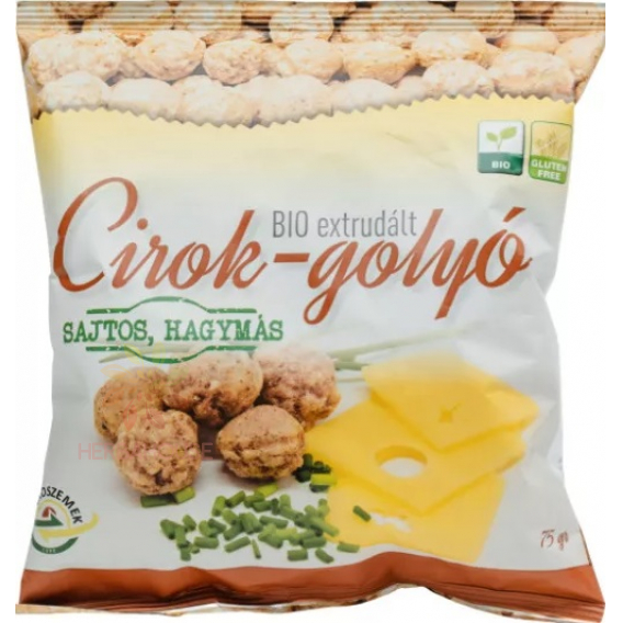 Obrázok pre Agroszemek Bio Bezlepkové Cirokové chrumky syr-cibuľa (75g)