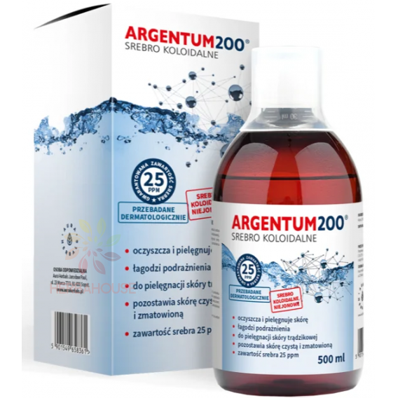 Obrázok pre Argentum200 Koloidné striebro 25ppm (500ml)