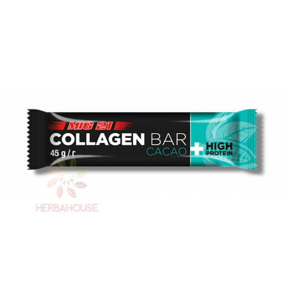 Obrázok pre MIG 21 Collagen-Protein Bar Bielkovinová, kolagénová tyčinka - kakao (45g)