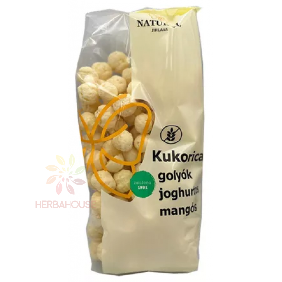 Obrázok pre Natural Bezlepkové kukuričné chrumky - jogurt a mango (140g)