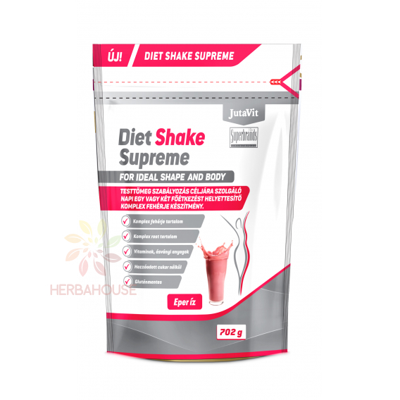 Obrázok pre JutaVit Diet Shake Supreme bielkovinový prášok - jahoda (702g)